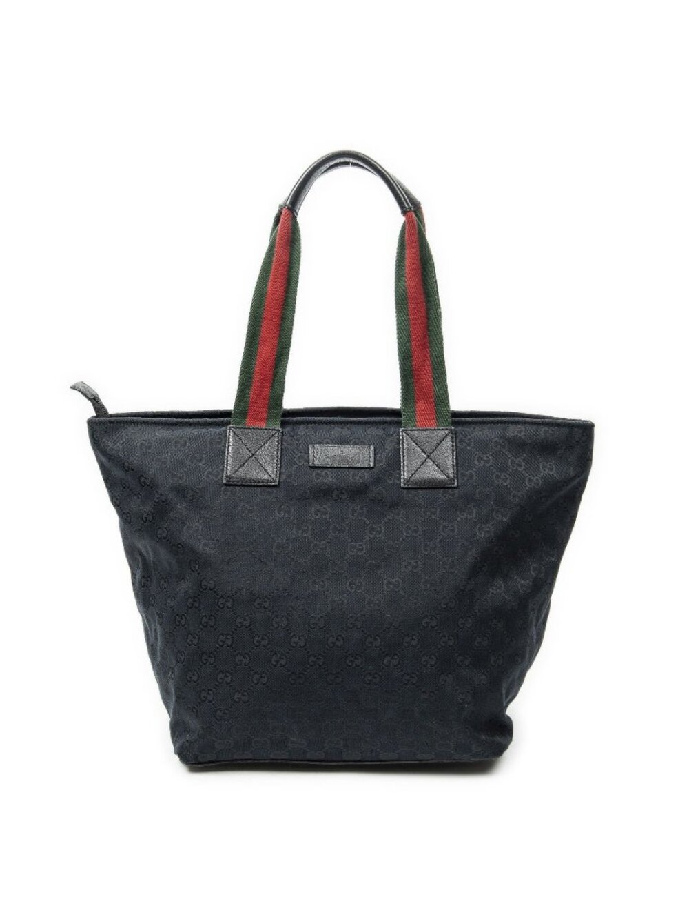 Gucci Large Web Shopping Tote Black Gg Canvas